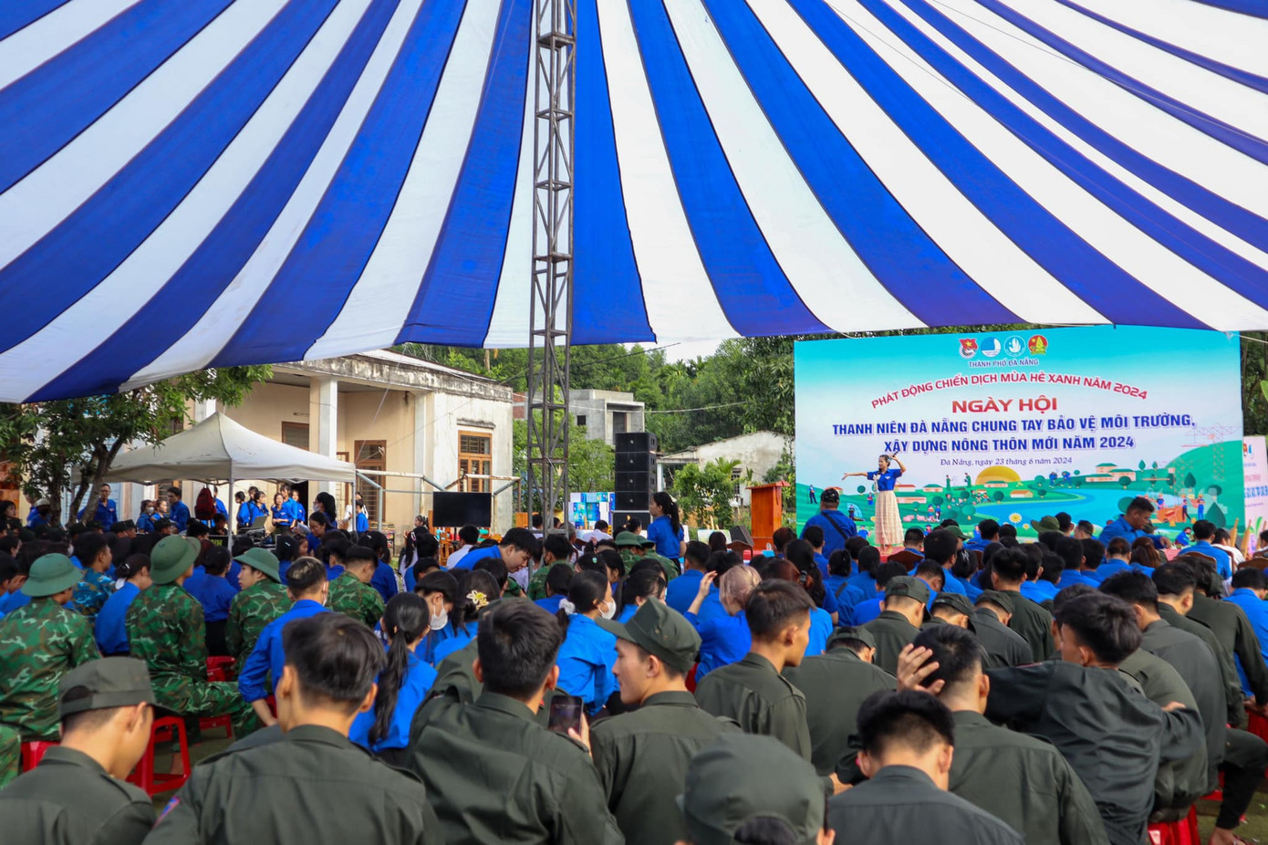 Lễ phát động ngày hội diễn ra tại Nhà văn hóa Thôn Trước Đông, xã Hoà Nhơn, huyện Hoà Vang. Ảnh: Tuổi trẻ Đà Nẵng Lễ phát động ngày hội diễn ra tại Nhà văn hóa Thôn Trước Đông, xã Hoà Nhơn, huyện Hoà Vang. Ảnh: Tuổi trẻ Đà Nẵng