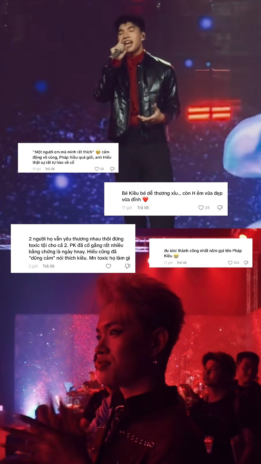 Netizen bày tỏ sự vui mừng khi cả hai đã xóa tan được tin đồn “bằng mặt không bằng lòng” trên truyền hình và vui vẻ, thân thiết như những người anh em, đồng nghiệp. Netizen bày tỏ sự vui mừng khi cả hai đã xóa tan được tin đồn “bằng mặt không bằng lòng” trên truyền hình và vui vẻ, thân thiết như những người anh em, đồng nghiệp.