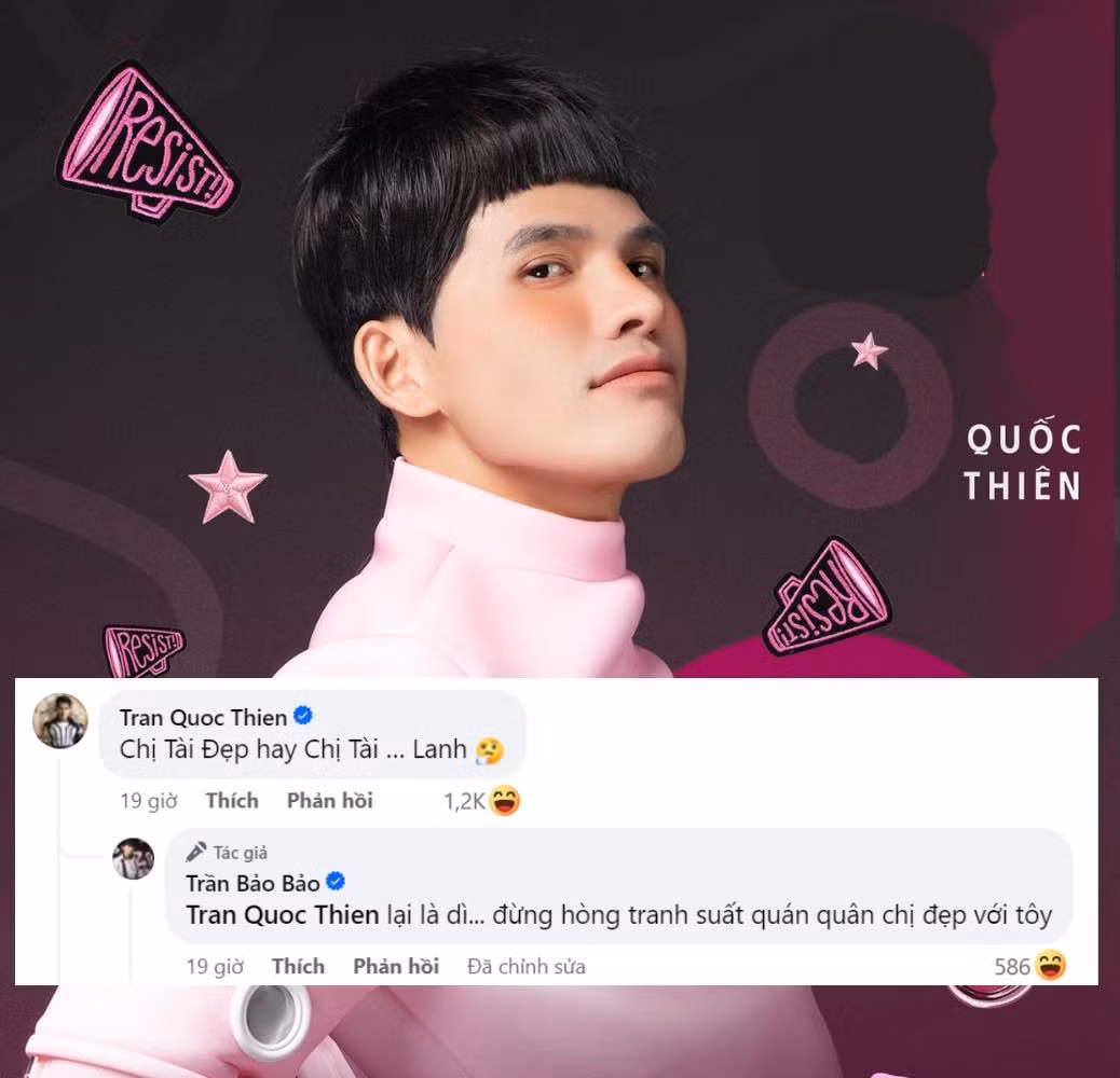 Quốc Thiên aka "dì Lệ" bị BB Trần nhanh tay "cấm cửa" cho vị trí Quán quân Chị Đẹp.