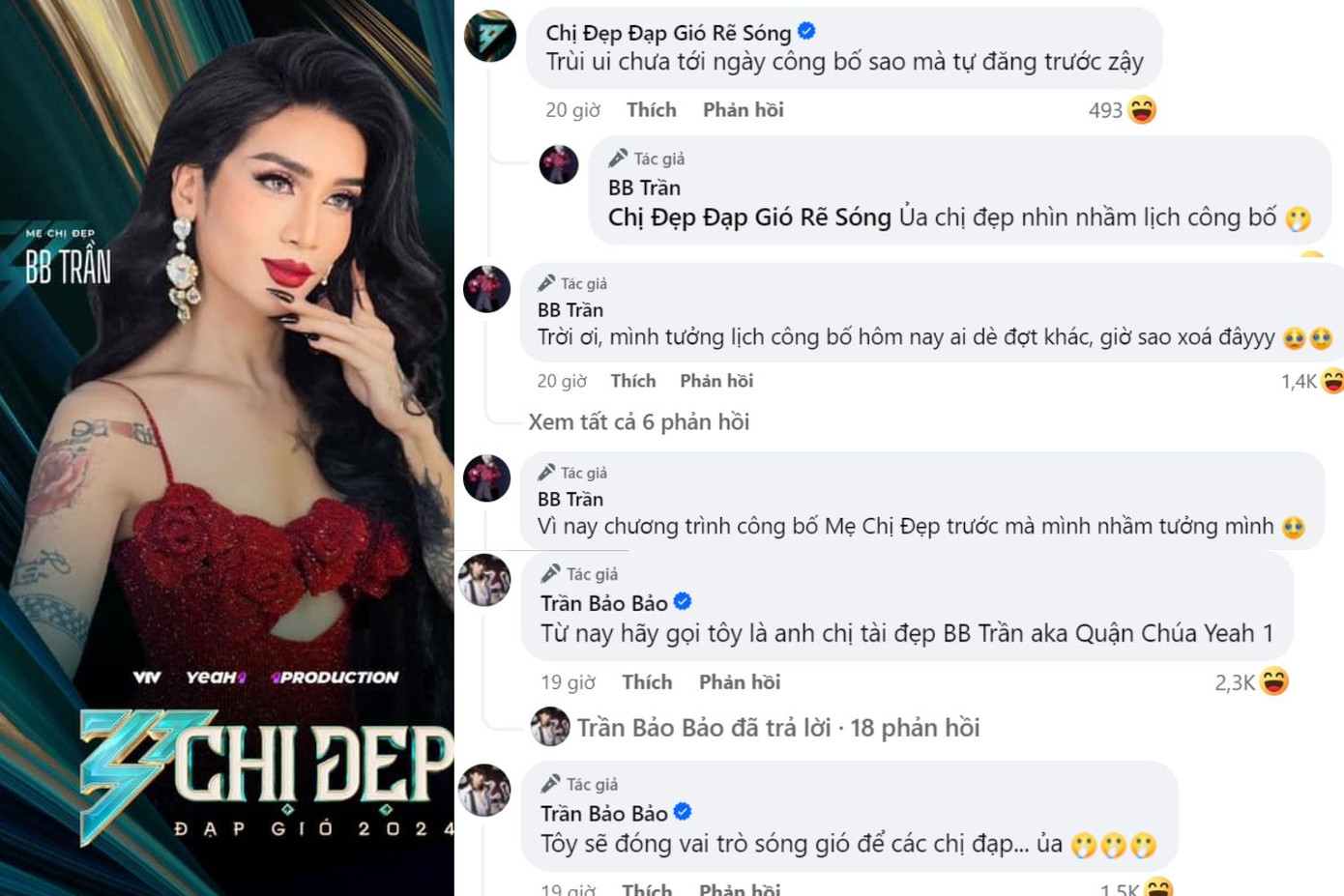 BB Trần mang &quot;chông gai&quot; đến cho ê-kíp chương trình vì lỡ &quot;công bố nhầm lịch&quot;.