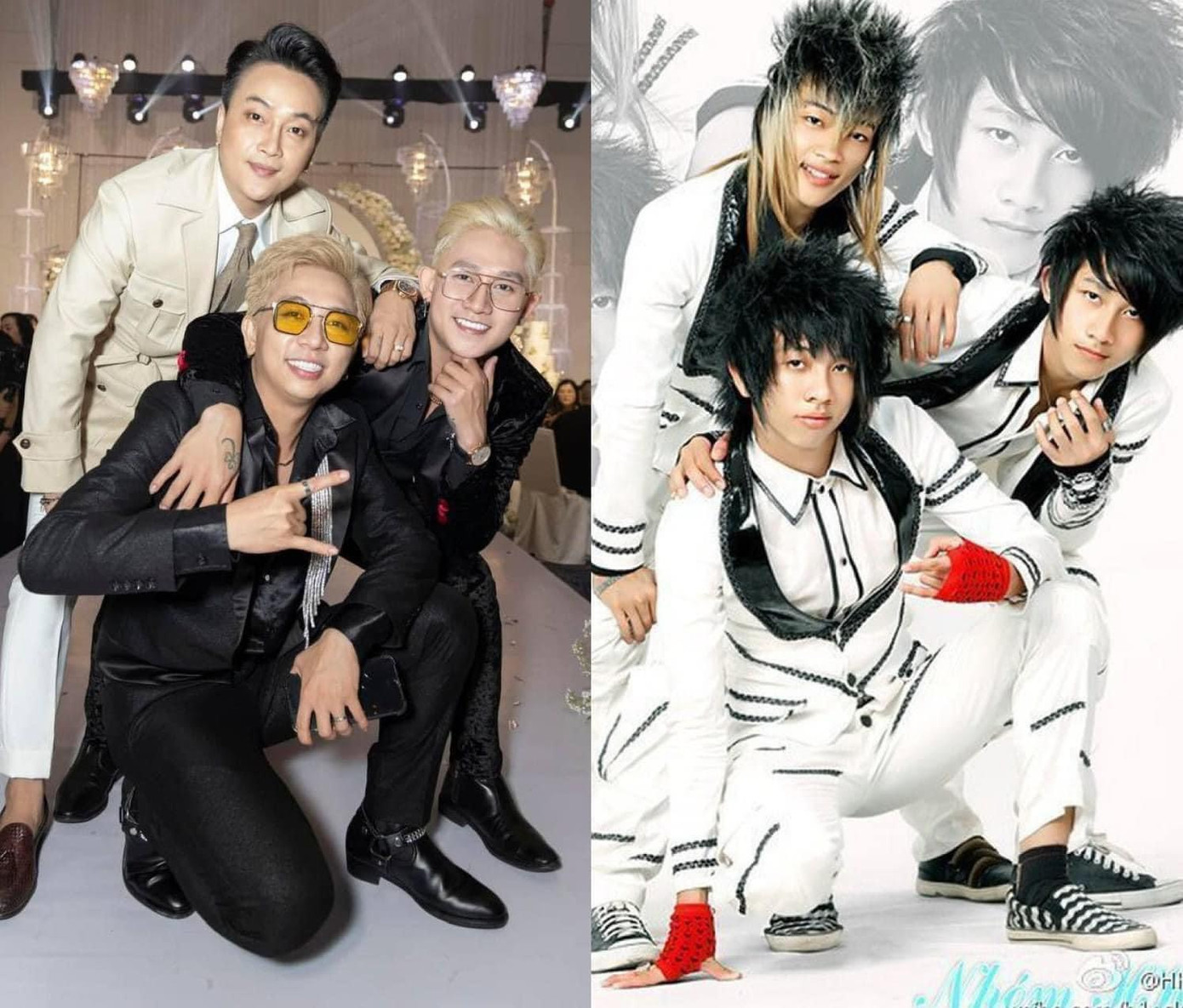 Các thành viên còn &quot;cover&quot; lại bức ảnh huyền thoại của nhóm nhạc.