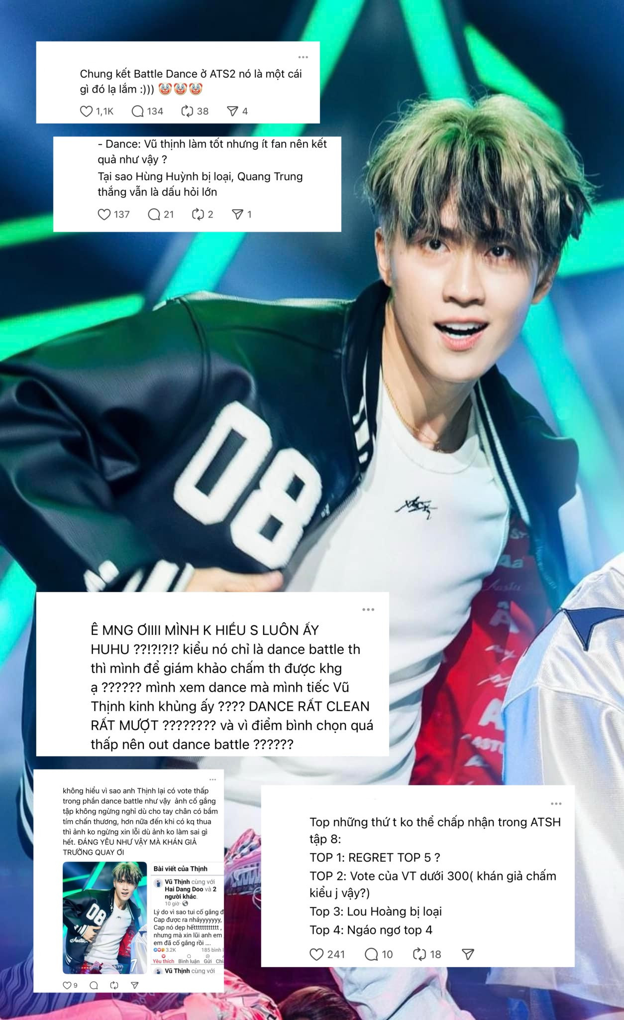 Netizen cho rằng với phần thi của mình, Vũ Thịnh xứng đáng được đi tiếp. Netizen cho rằng với phần thi của mình, Vũ Thịnh xứng đáng được đi tiếp.