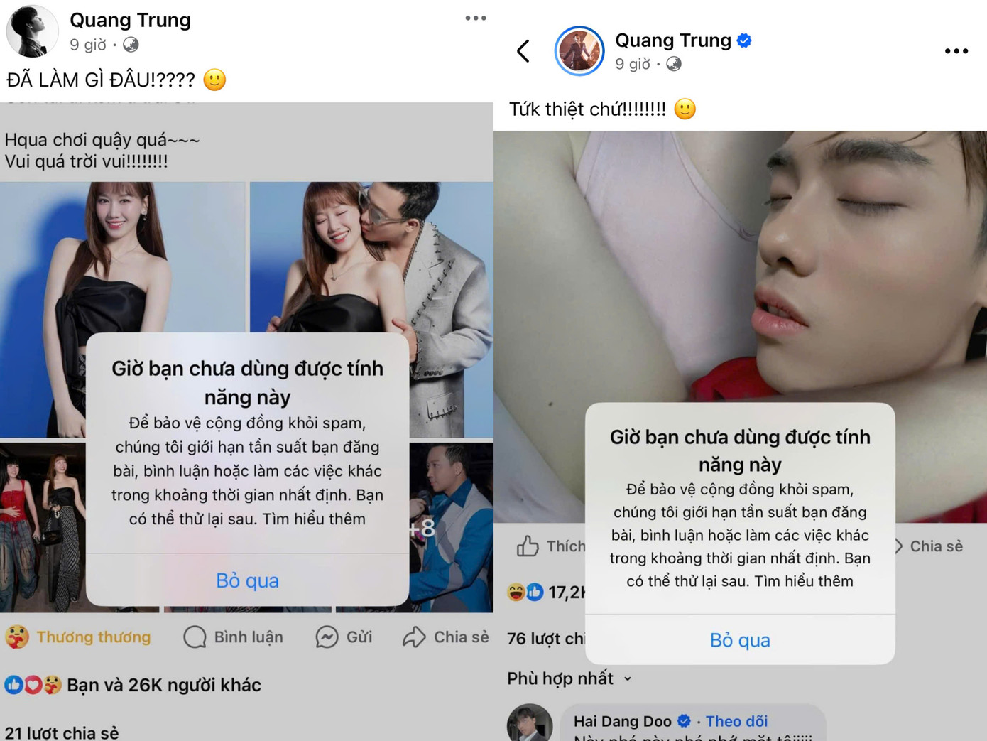 Nam diễn viên bị "cấm chat" chỉ sau nửa ngày trở thành admin fanpage. Nam diễn viên bị "cấm chat" chỉ sau nửa ngày trở thành admin fanpage.