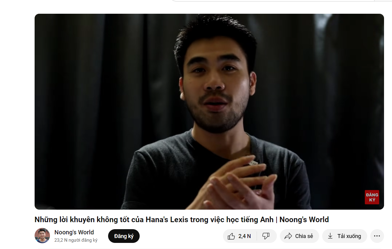 Noong cho rằng nên sửa lỗi phát âm từ "gốc" thay vì tìm cách để che lấp đi khuyết điểm.