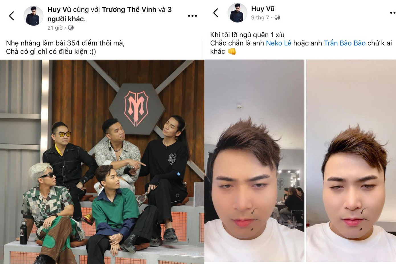 HuyR và những lần "dí" dàn "anh tài". HuyR và những lần "dí" dàn "anh tài".