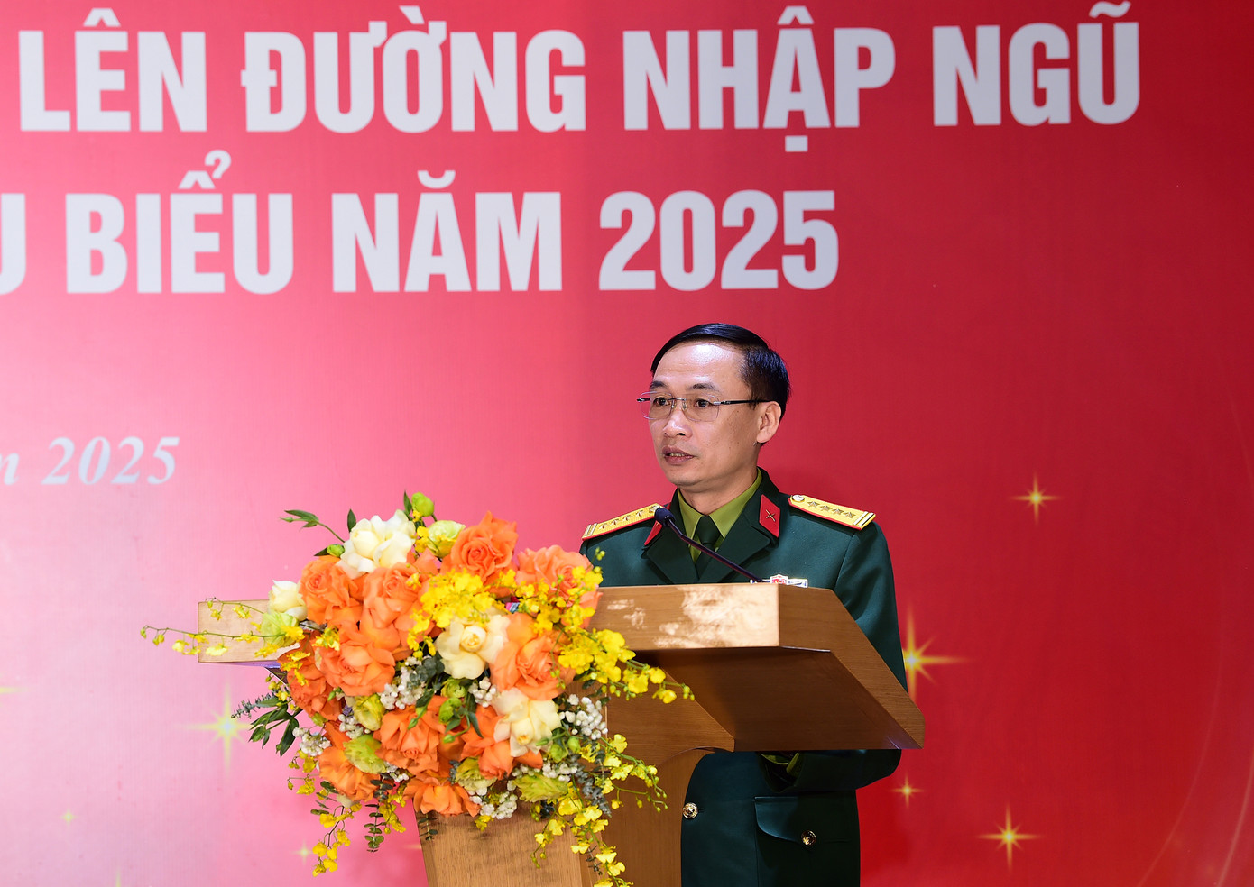 Đại tá Lưu Nam Tiến phát biểu tại chương trình. Ảnh: Xuân Tùng Đại tá Lưu Nam Tiến phát biểu tại chương trình. Ảnh: Xuân Tùng