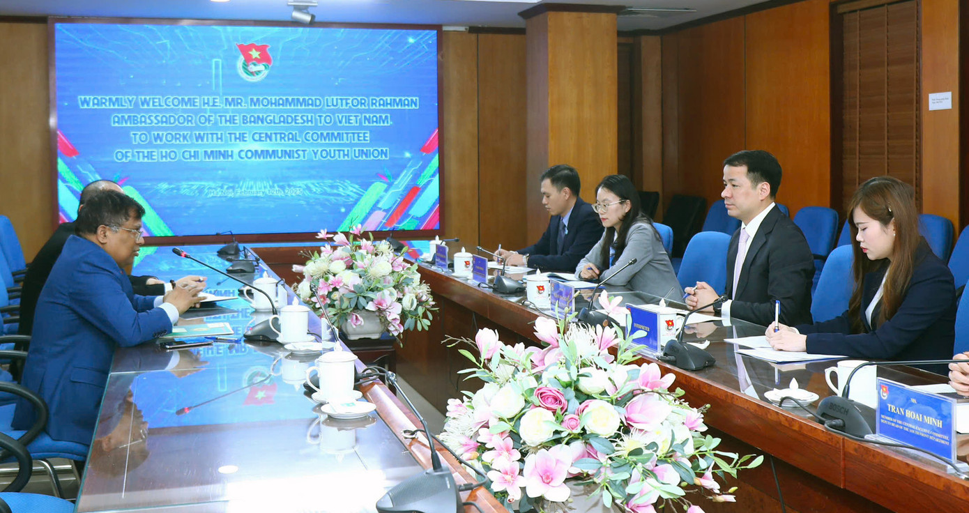 Quang cảnh buổi tiếp. Ảnh: Bảo Anh