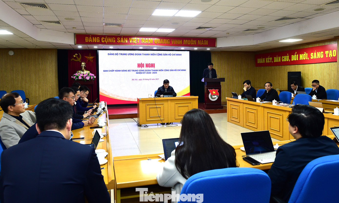 Hội nghị Ban Chấp hành Đảng bộ Trung ương Đoàn TNCS Hồ Chí Minh nhiệm kỳ 2020 – 2025. Ảnh: Xuân Tùng