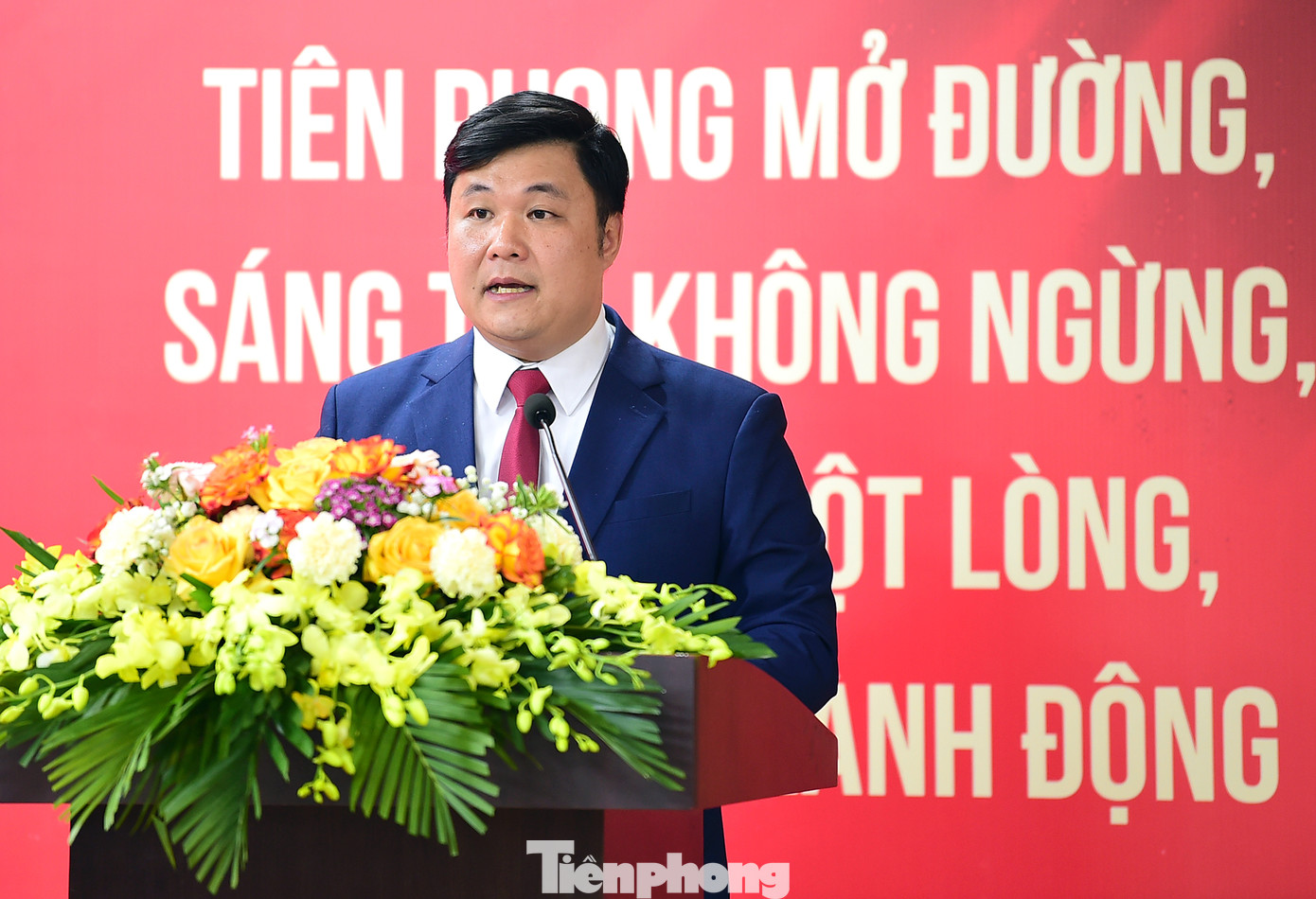 Anh Nguyễn Thái An phát biểu khai mạc Đại hội. Ảnh: Xuân Tùng Anh Nguyễn Thái An phát biểu khai mạc Đại hội. Ảnh: Xuân Tùng