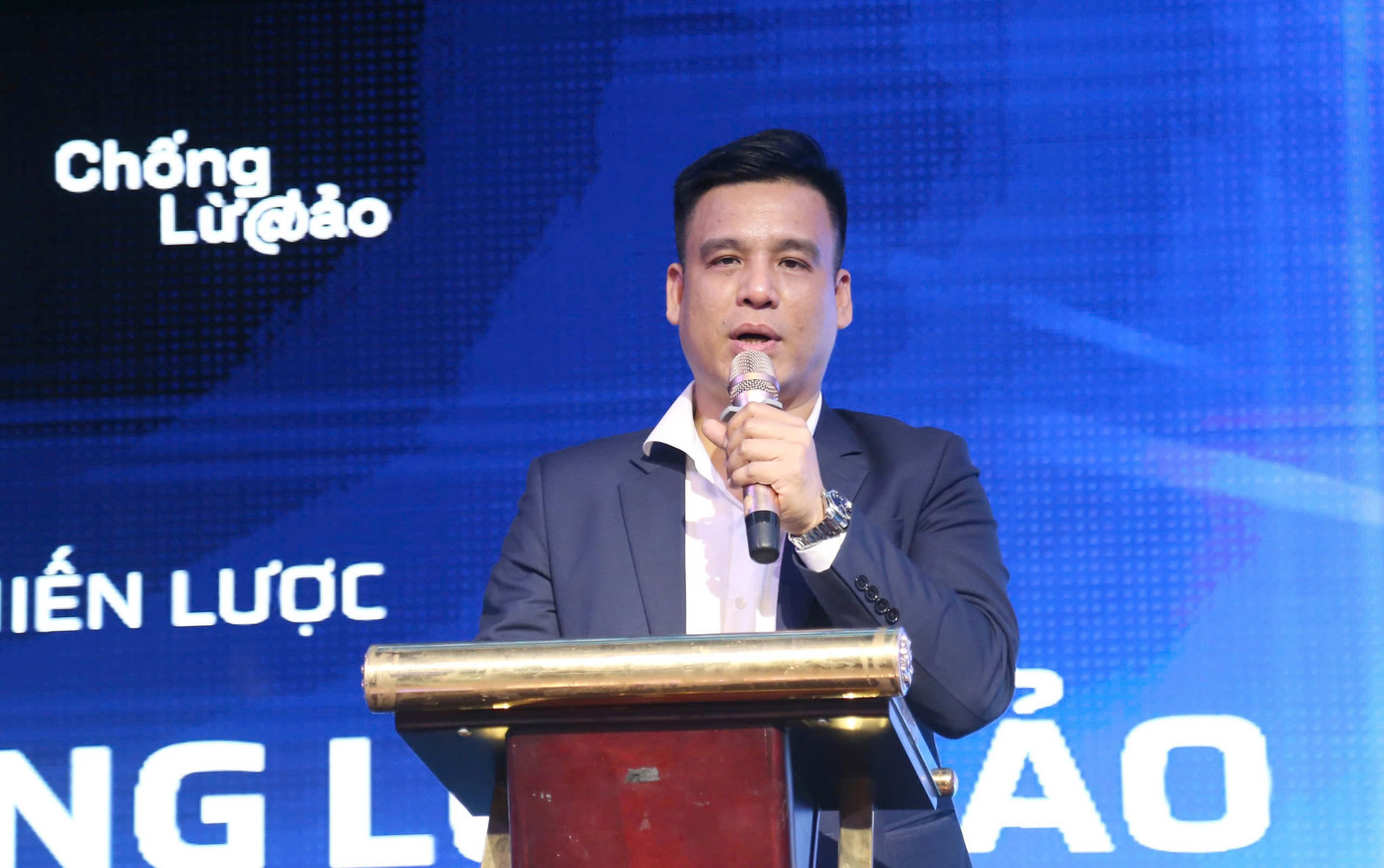 Anh Phạm Văn Thành phát biểu tại chương trình. Ảnh: BTC Anh Phạm Văn Thành phát biểu tại chương trình. Ảnh: BTC