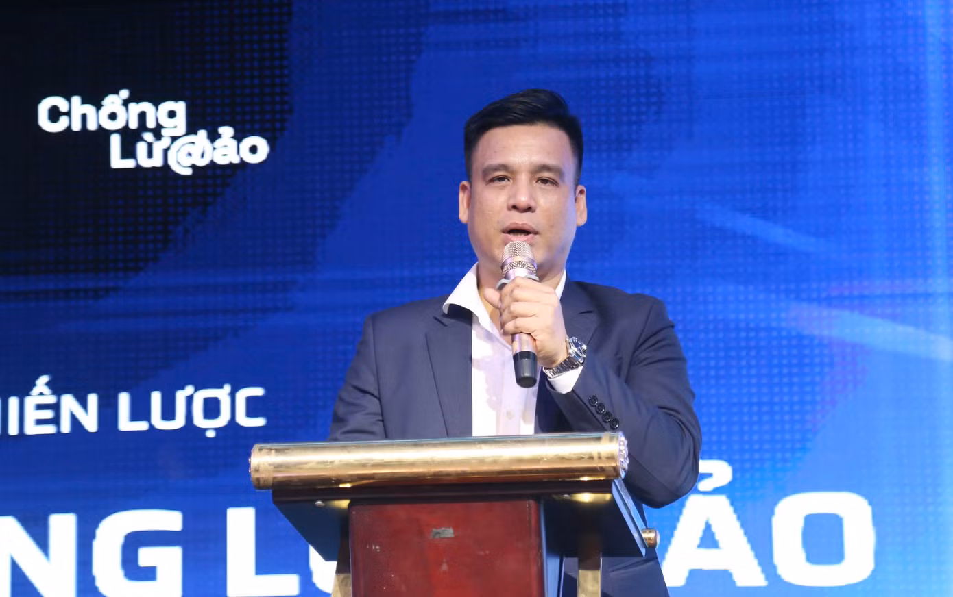 Anh Phạm Văn Thành phát biểu tại chương trình. Ảnh: BTC