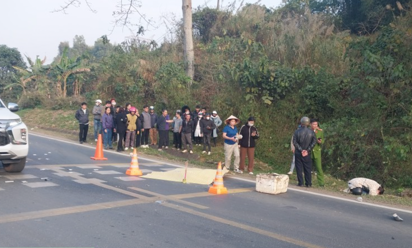 Hiện trường vụ tai nạn.