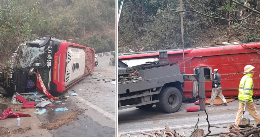 Hiện trường vụ tai nạn. Ảnh: Đ.Q