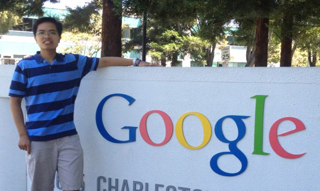 Phạm Hy Hiếu đến thăm Google tại Mỹ - Ảnh: nhân vật cung cấp. Phạm Hy Hiếu đến thăm Google tại Mỹ - Ảnh: nhân vật cung cấp