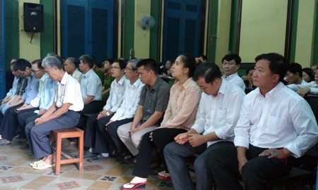 Các bị cáo tại tòa. Các bị cáo tại tòa