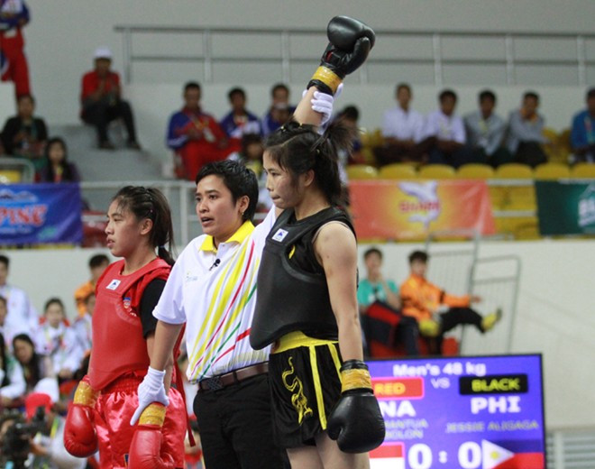 Nguyễn Thị Chinh giành HCV thứ 3 cho Đoàn Thể thao Việt Nam. Ảnh: Zing 