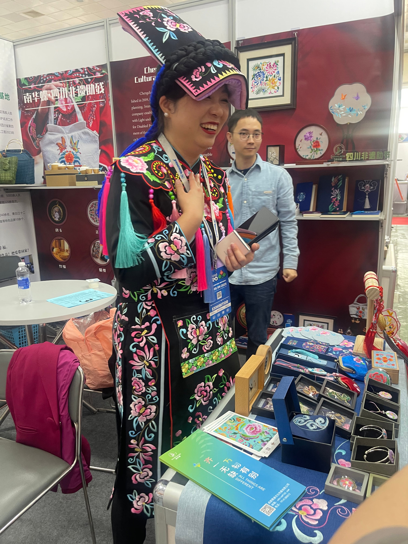 Gian hàng của công ty Trung Quốc