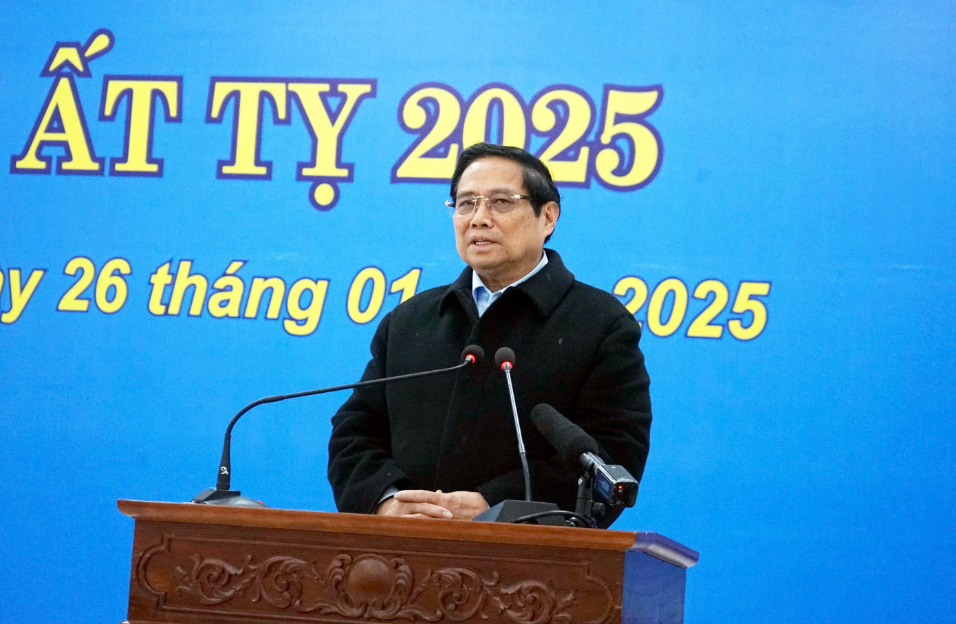 Thủ tướng Phạm Minh Chính phát biểu tại buổi gặp mặt, chúc Tết