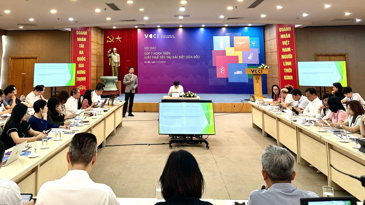 VCCI tổ chức lấy ý kiến doanh nghiệp, chuyên gia góp ý hoàn thiện Luật thuế tiêu thụ đặc biệt (sửa đổi).