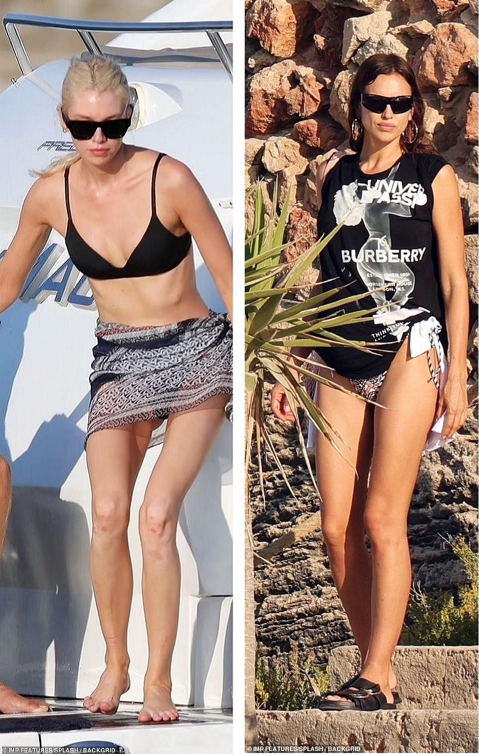 Chuyến du lịch Tây Ban Nha còn có sự tham gia của thiên thần nội y Stella Maxwell. Hai &quot;chân dài&quot; là bạn thân lâu năm.