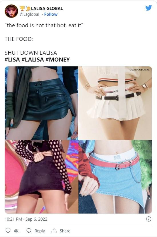 Người hâm mộ "phát cuồng" vì sở thích diện trang phục siêu ngắn của Lisa. Người hâm mộ "phát cuồng" vì sở thích diện trang phục siêu ngắn của Lisa.