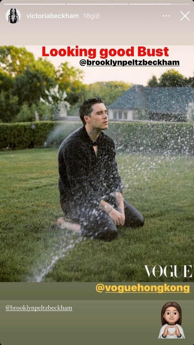 Victoria Beckham khen ngợi con trai trên Instagram. Victoria Beckham khen ngợi con trai trên Instagram.