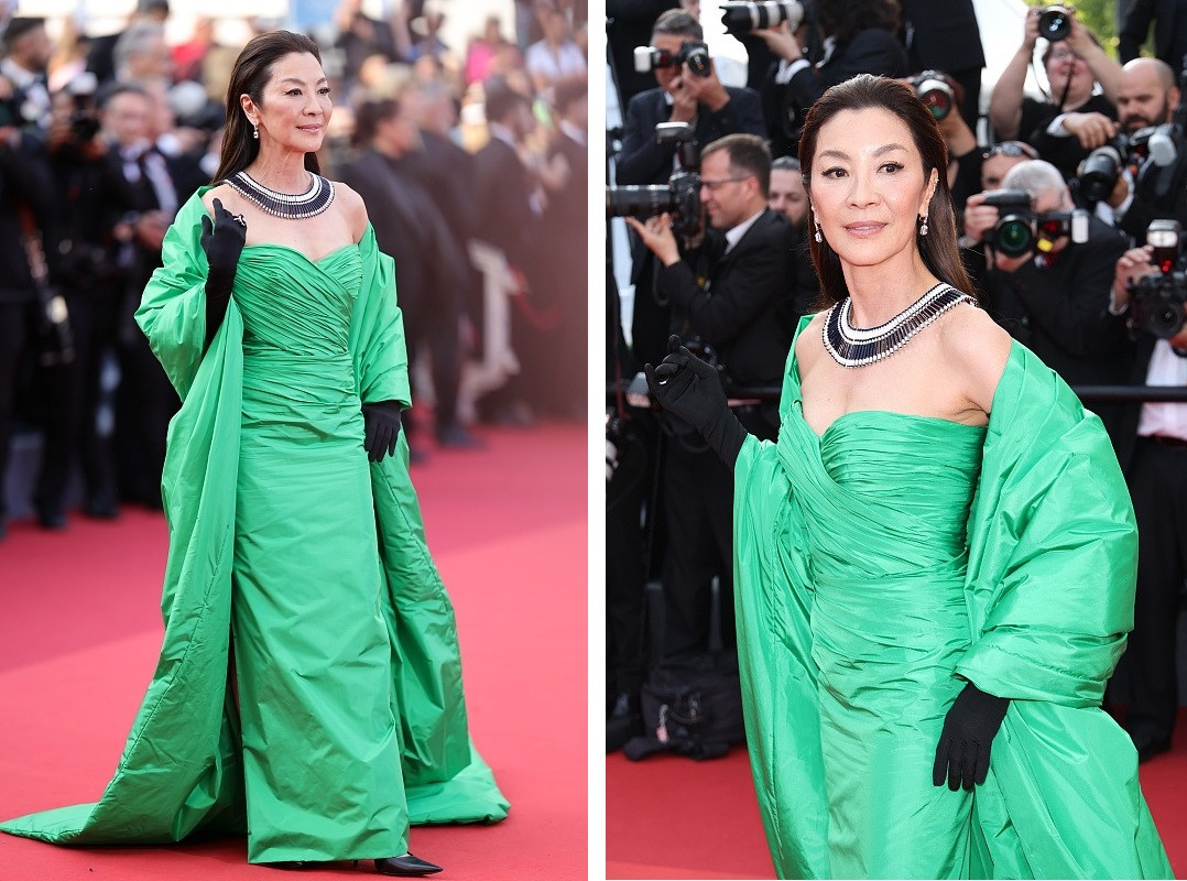 Dương Tử Quỳnh nổi bật với chiếc váy màu xanh lá cây. Tuổi 61 không thể ngăn cản bà tỏa sáng trên thảm đỏ. Ảnh: Sina. Dương Tử Quỳnh nổi bật với chiếc váy màu xanh lá cây. Tuổi 61 không thể ngăn cản bà tỏa sáng trên thảm đỏ. Ảnh: Sina.