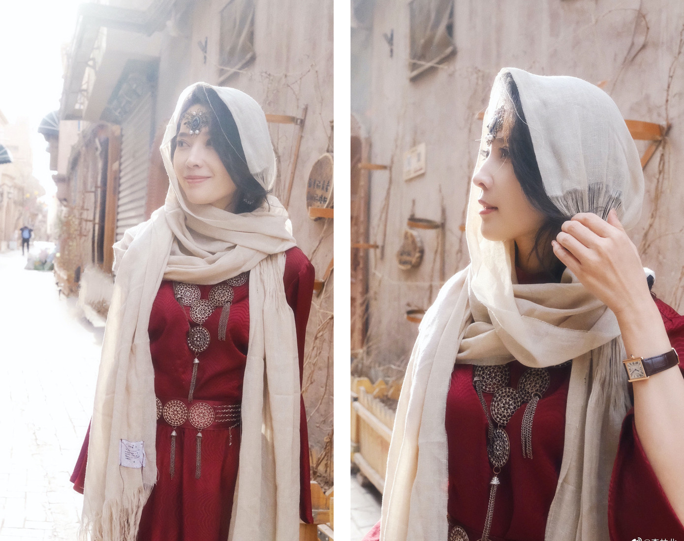 Mỹ nhân Tân Cương gây bão mạng vì quá xinh đẹp. Ảnh: HK01.