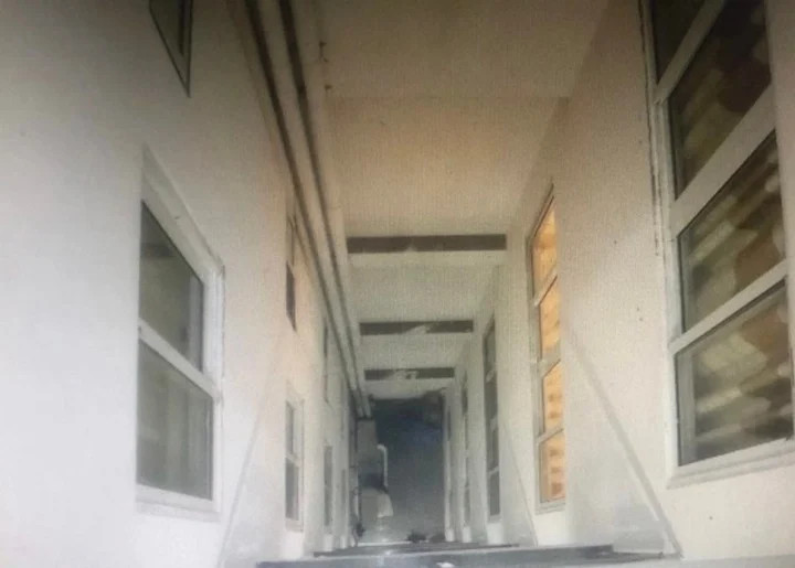 Nơi xảy ra vụ nhảy lầu. Ảnh: VTC News. Nơi xảy ra vụ nhảy lầu. Ảnh: VTC News.