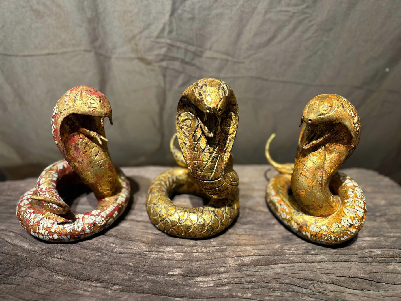 Biểu tượng rắn năm Ất Tỵ trong bộ sưu tập của nghệ nhân Nguyễn Tấn Phát.