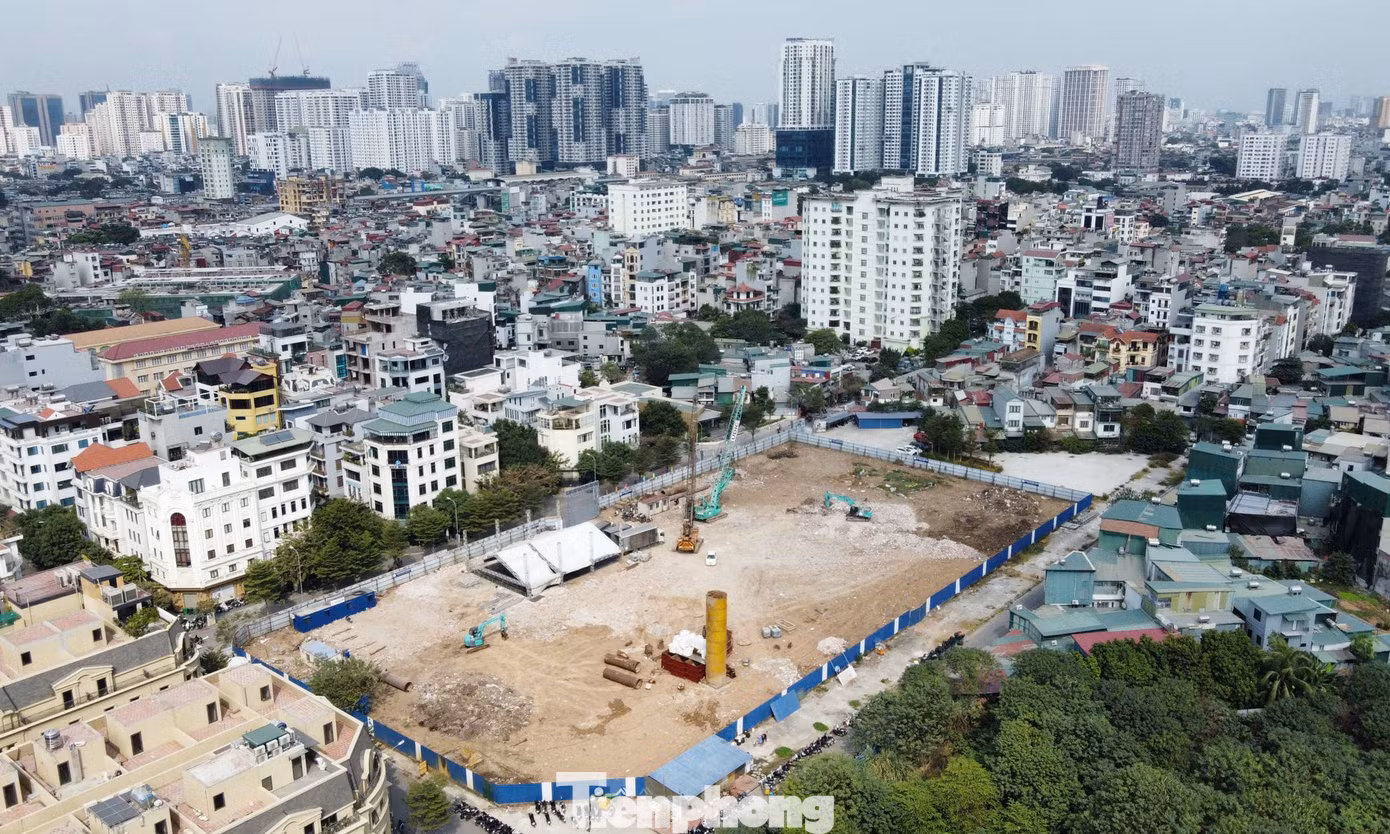 Dự án nhà ở xã hội Hạ Đình, một trong ít dự án nhà xã hội của Hà Nội vừa được khởi công xây dựng.