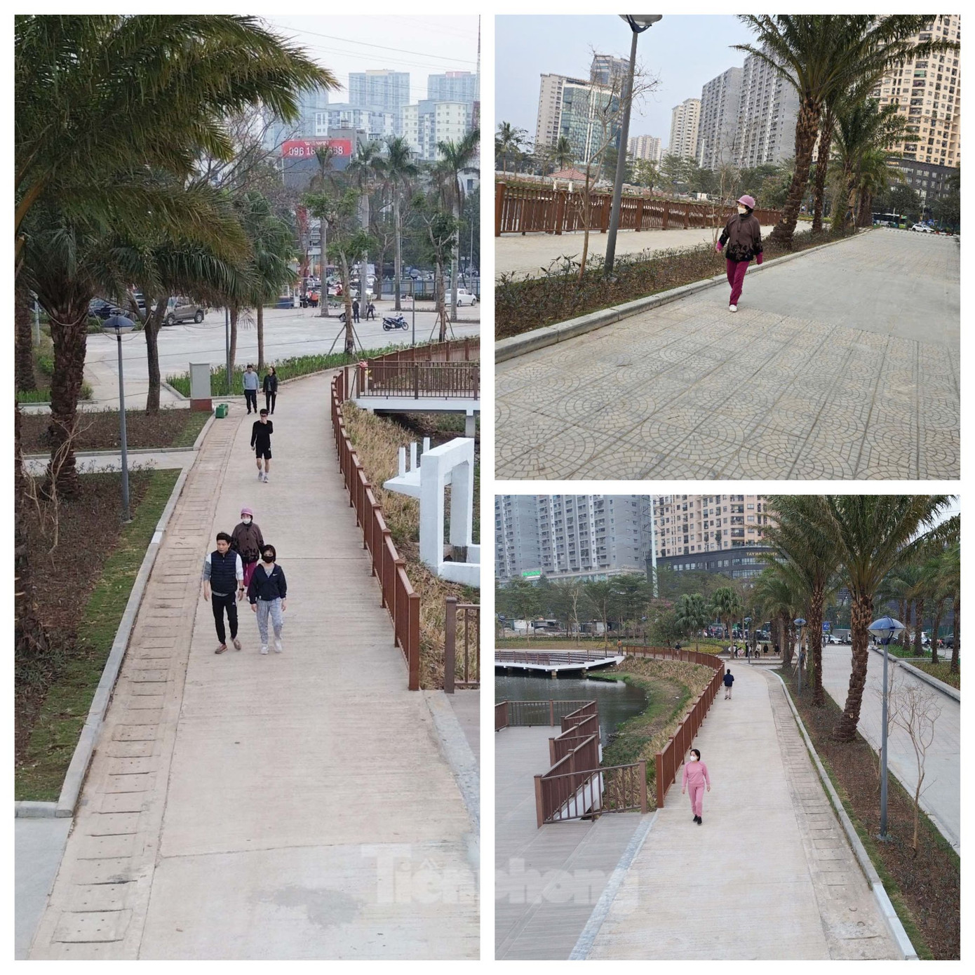 Sau khi công viên được bàn giao, người dân tại khu vực lân cận đã đi tập thể dục, vui chơi. Sau khi công viên được bàn giao, người dân tại khu vực lân cận đã đi tập thể dục, vui chơi.