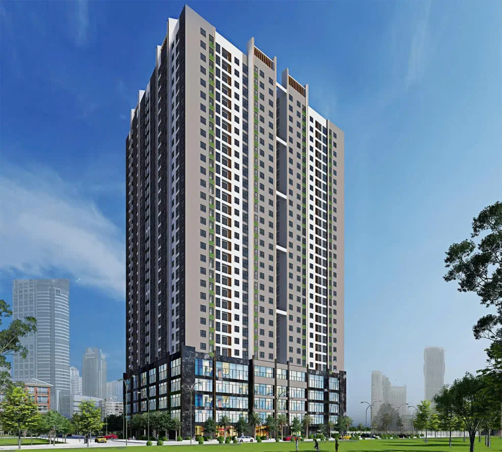 Phối cảnh dự án nhà ở xã hội cao tầng Vĩnh Hưng.