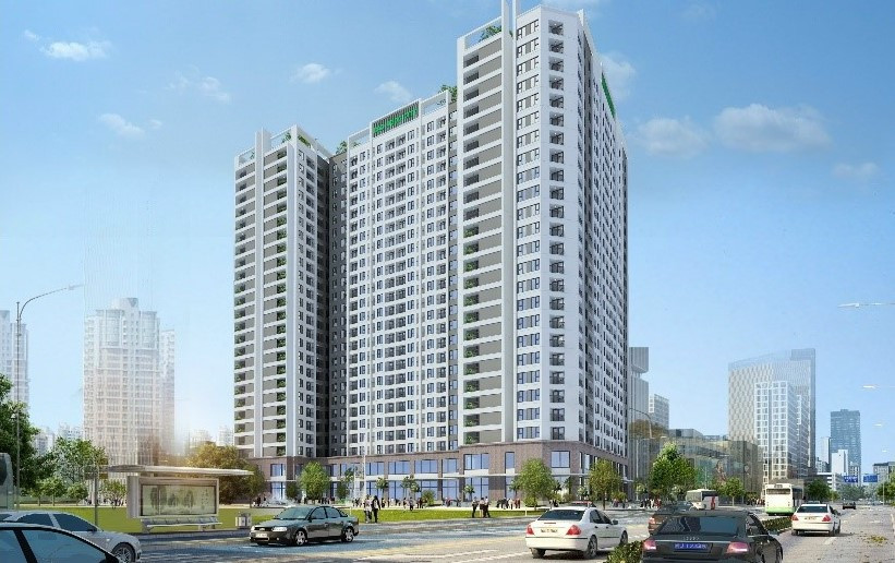 Phối cảnh tổng thể Dự án Nhà ở xã hội cao tầng Bảo Ngọc tại phường Thạch Bàn, quận Long Biên. Phối cảnh tổng thể Dự án Nhà ở xã hội cao tầng Bảo Ngọc tại phường Thạch Bàn, quận Long Biên.