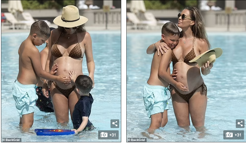 Cô chuẩn bị chào đón con thứ 5 của mình và là đứa con thứ 2 với người chồng thứ 2 của cô là Michael O'Neill. Dù sắp sinh nhưng Danielle Lloyd vẫn sở hữu vóc dáng thon gọn, ngoại trừ cái bụng bầu. Cô chuẩn bị chào đón con thứ 5 của mình và là đứa con thứ 2 với người chồng thứ 2 của cô là Michael O'Neill. Dù sắp sinh nhưng Danielle Lloyd vẫn sở hữu vóc dáng thon gọn, ngoại trừ cái bụng bầu.