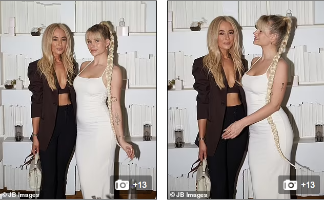 Sao truyền hình Nicola Hughes nổi tiếng với show thực tế Made In Chelsea (trái) cũng tham dự sự kiện của Little Moss.