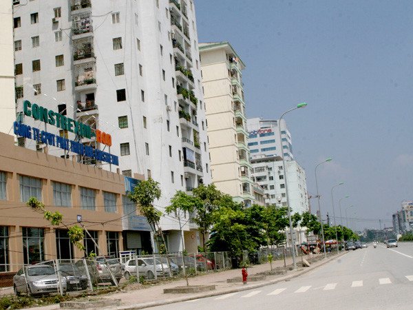 Tòa nhà CT 3 (Contrexim), nơi xảy ra cái chết của ông Hòa