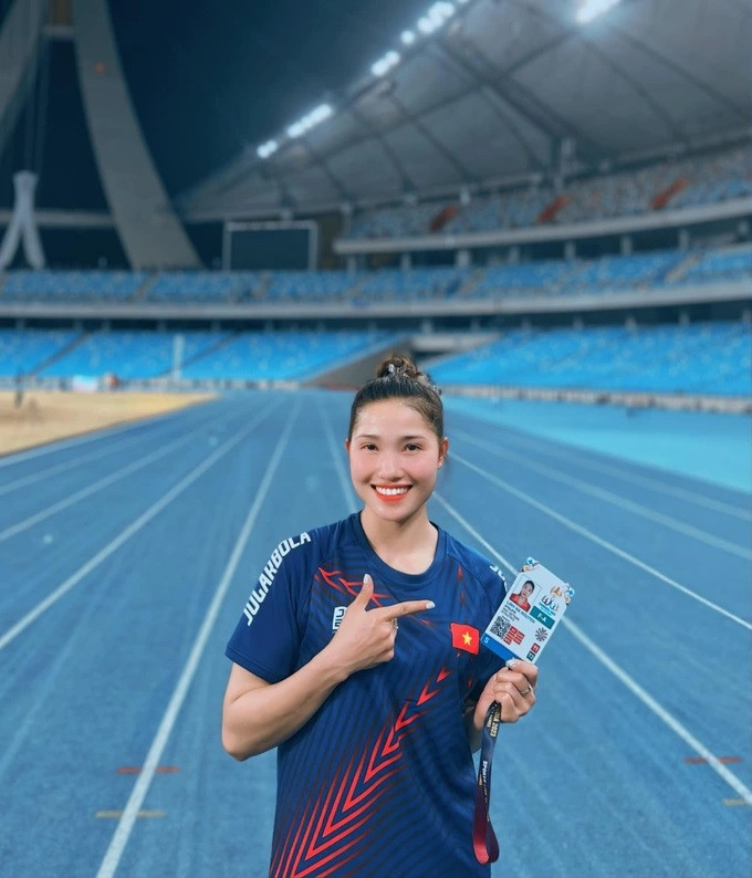 Nguyễn Linh Na tại SEA Games 32 (Ảnh: L. N).