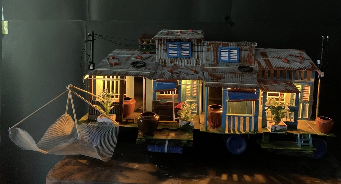 Mô hình tiểu cảnh công phu sau khi hoàn thiện (Ảnh: NVCC).