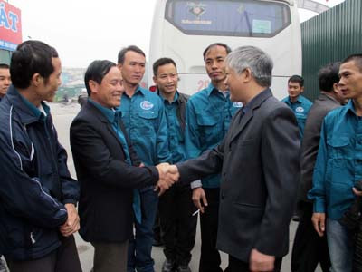 Lời dặn dò, chúc thành công đối đoàn quân Lilama10