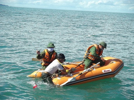 Công ty 29 đang triển khai thực hiện rà phá bom mìn, vật nổ cho dự án cáp ngầm 110 kV Hà Tiên - Phú Quốc. Công ty 29 đang triển khai thực hiện rà phá bom mìn, vật nổ cho dự án cáp ngầm 110 kV Hà Tiên - Phú Quốc