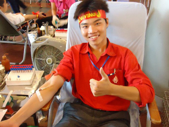 Nguyễn Trọng Nghĩa đã hiến máu tình nguyện gần 20 lần
