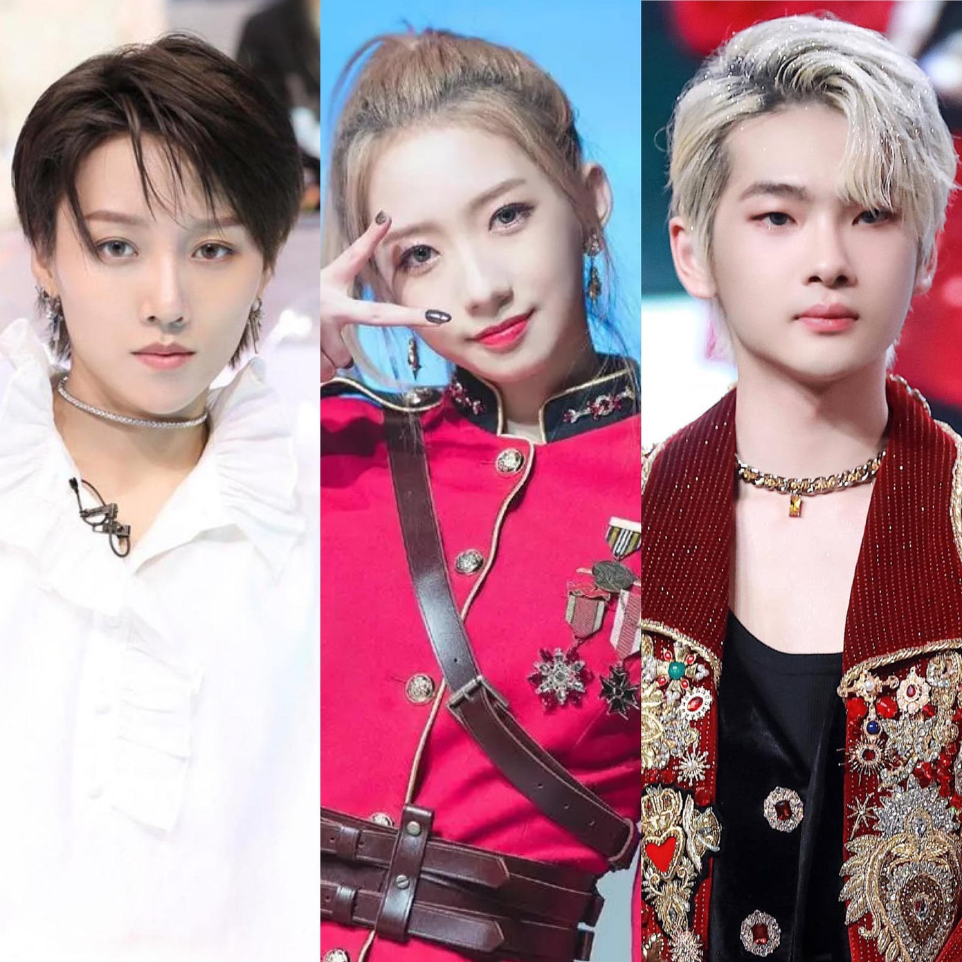 Lưu Vũ Hân (trái) - Mạnh Mỹ Kỳ (giữa) - Châu Chấn Nam (phải)