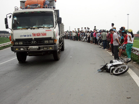 Đoạn xảy ra tai nạn thương tâm ngay khúc cua 