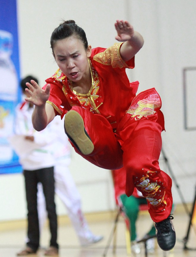 VĐV Minh Phương của Việt Nam ở nội dung quyền thuật nam