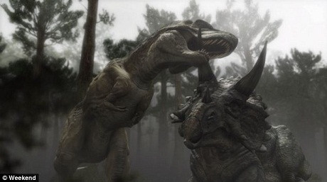 Triceratop là một loài khủng long ăn thực vật cao khoảng 3m. Nó cùng sinh sống với loài khủng long T-rex và thường trở thành mồi của T-rex. T-rex có lợi thế về kích thước, nó thường cao hơn 3,5m, dài 12m. Triceratop là một loài khủng long ăn thực vật cao khoảng 3m. Nó cùng sinh sống với loài khủng long T-rex và thường trở thành mồi của T-rex. T-rex có lợi thế về kích thước, nó thường cao hơn 3,5m, dài 12m