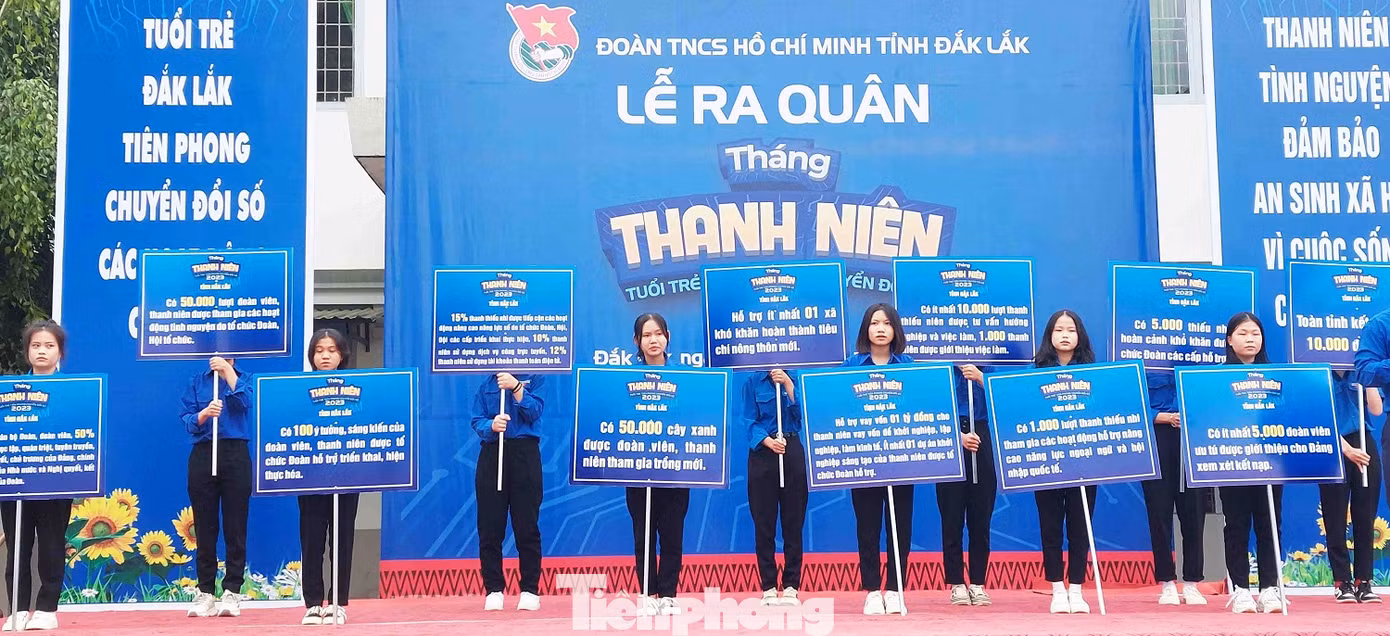 Tháng thanh niên các cấp bộ đoàn tập trung triển khai 12 chỉ tiêu