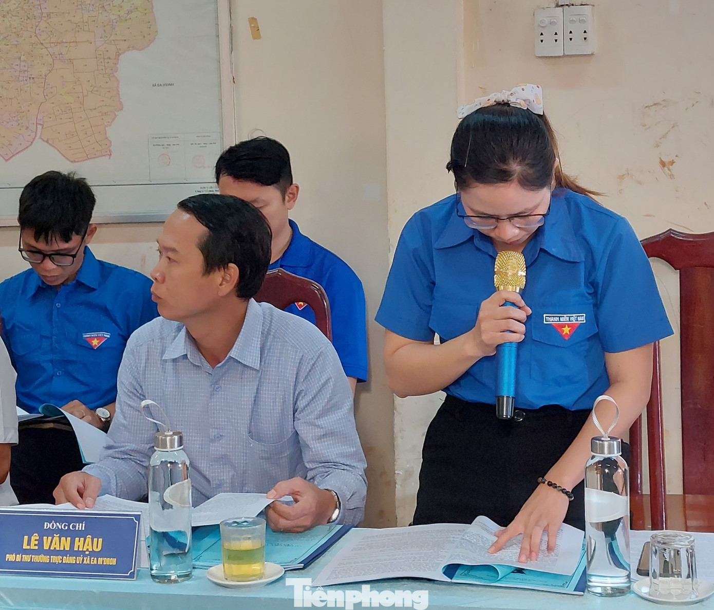 Bí thư Đoàn Xã Ea Mdroh nêu các khó khăn trong công tác tập hợp thanh niên