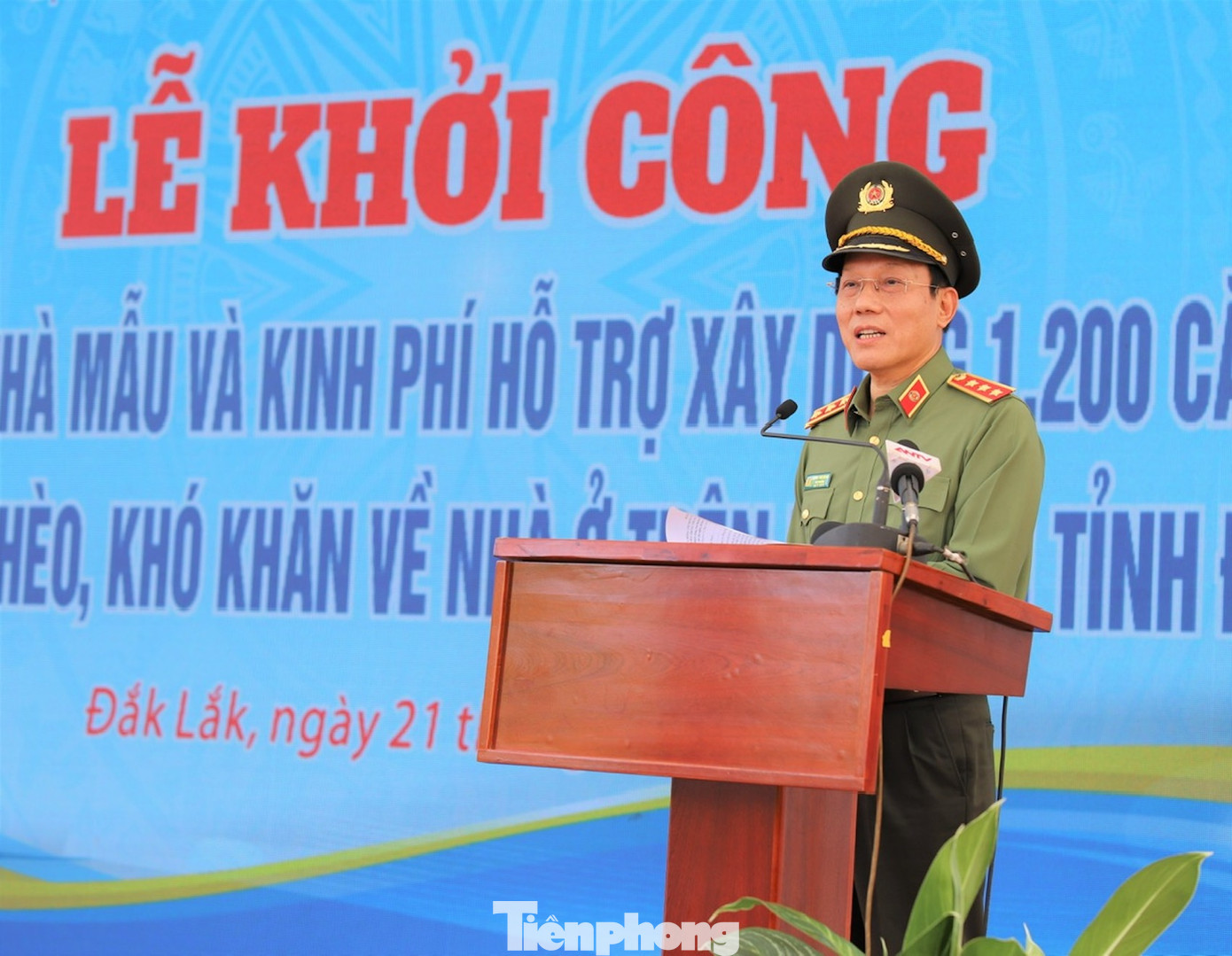 Thượng tướng Lương Tam Quang, Thứ trưởng Bộ Công an phát biểu tại buổi lễ Thượng tướng Lương Tam Quang, Thứ trưởng Bộ Công an phát biểu tại buổi lễ