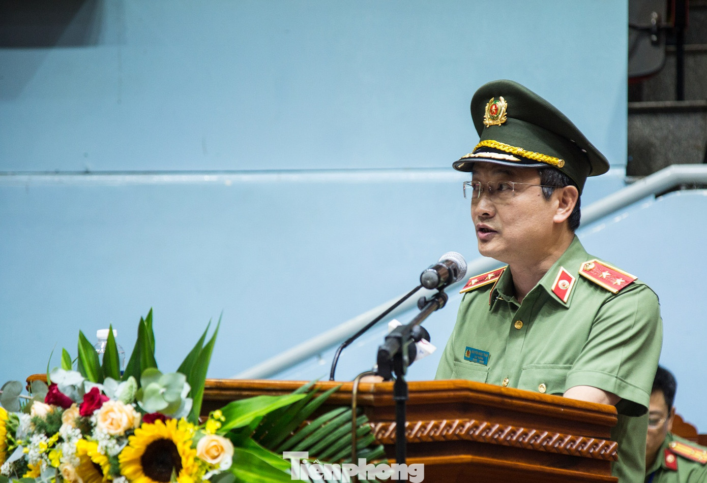 Trung tướng Nguyễn Ngọc Toàn phát biểu khai mạc hội thi